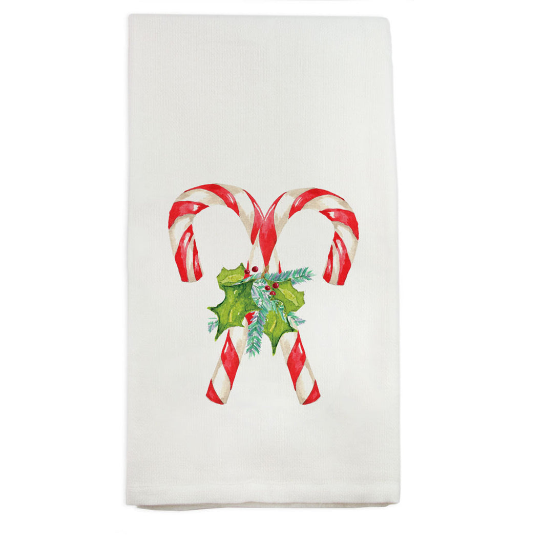 Candy Cane Tea Towel